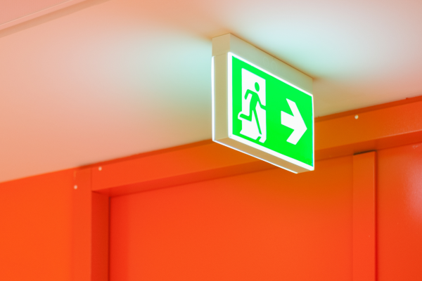 sinalização de emergência